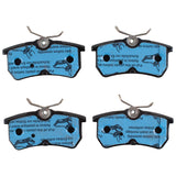 FIESTA REAR BRAKE PADS 4 WHEEL DISC COMFORT 06/2015-