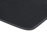 FOCUS PREMIUM VELOURS FLOOR MATS REAR, BLACK WITH GREY STITCHING