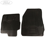 ECOSPORT FRONT RUBBER CONTOURED CAR FLOOR MATS BLACK 2014