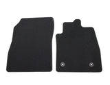 FIESTA FRONT CARPET CONTOURED CAR FLOOR MATS SET BLACK 2017 - ONWARDS