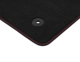 FOCUS FROM 04/2018 VELOUR FLOOR MATS FRONT,BLACK WITH RED STITCHING