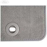 C-MAX FRONT FLOOR MATS VELOUR GREY WITH BRACKET 2010-12