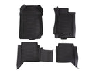 RANGER 01/2012-06/2022 RUBBER FLOOR MATS FRONT AND REAR,BLACK
