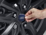 PUMA FOCUS FIESTA SINGLE 54MM ALLOY WHEEL HUB CENTRE CAP FRONT REAR BLUE WITH OVAL LOGO 2003-ONWARDS