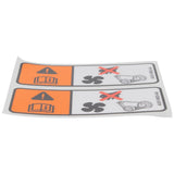 RADIATOR FAN WARNING DECAL