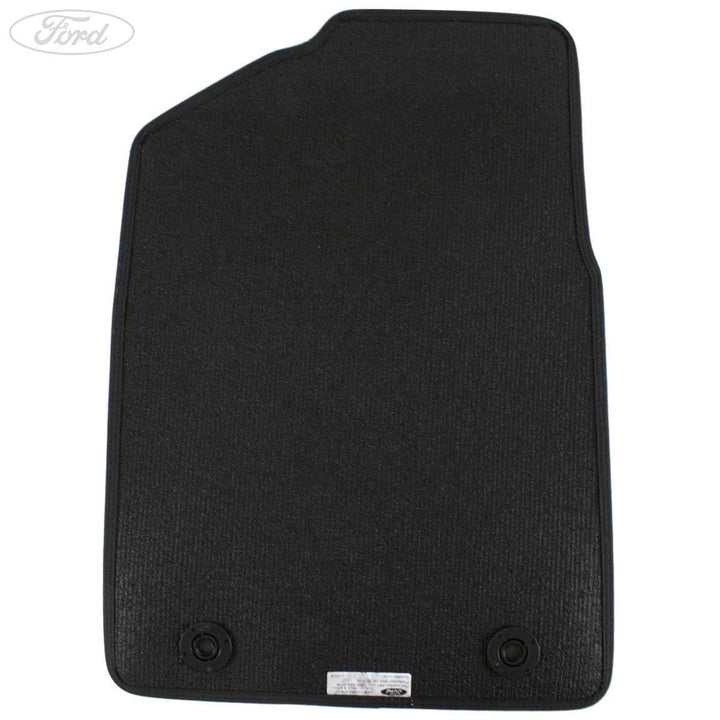 KA FRONT FLOOR MATS SET BLACK ACCENT VELOUR 2008-2016