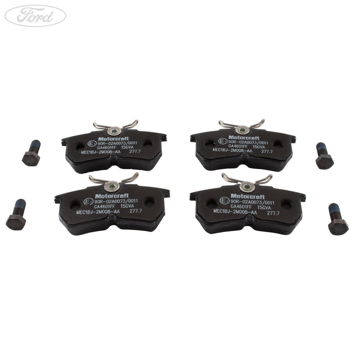 Complete Front & Rear Brake Kit For Ford Fiesta Mk6: 2 Vented Discs, Pads, Rear Shoes & Fitting Kit - E-Approved (UK Made)