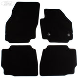 MONDEO MK4 FRONT & REAR CARPET FLOOR MATS KIT BLACK 2012-14