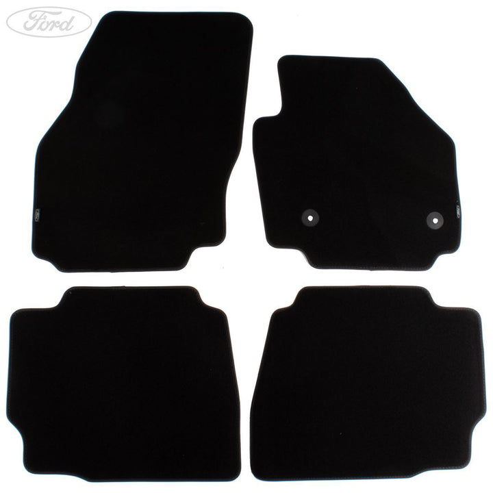 MONDEO MK4 FRONT & REAR CARPET FLOOR MATS KIT BLACK 2012-14