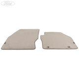 C-MAX FRONT FLOOR MATS VELOUR GREY WITH BRACKET 2010-12