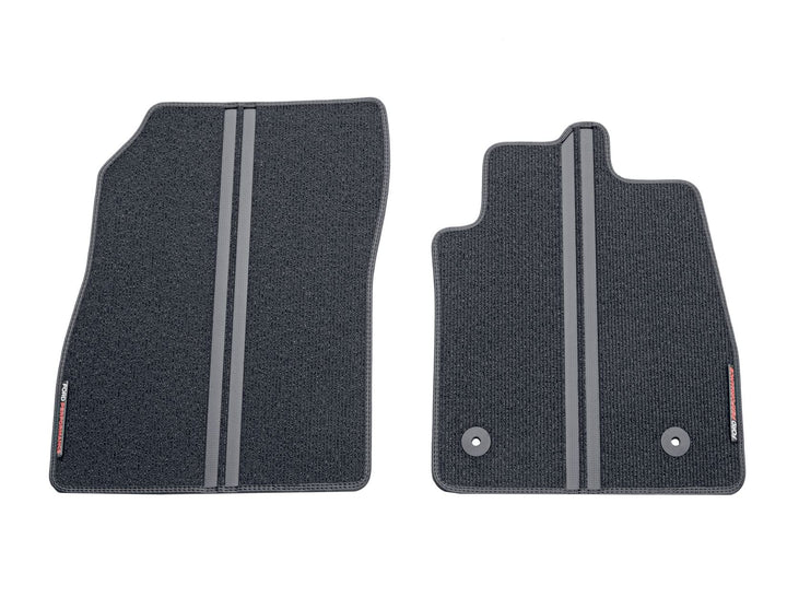 FIESTA & FIESTAVAN PERFORMANCE FLOOR MATS FRONT, BLACK WITH FORD PERFORMANCE LOGO, 2017 - ONWARD