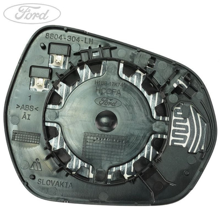 FIESTA N/S DOOR REAR VIEW MIRROR GLASS LESS BLIND SPOT