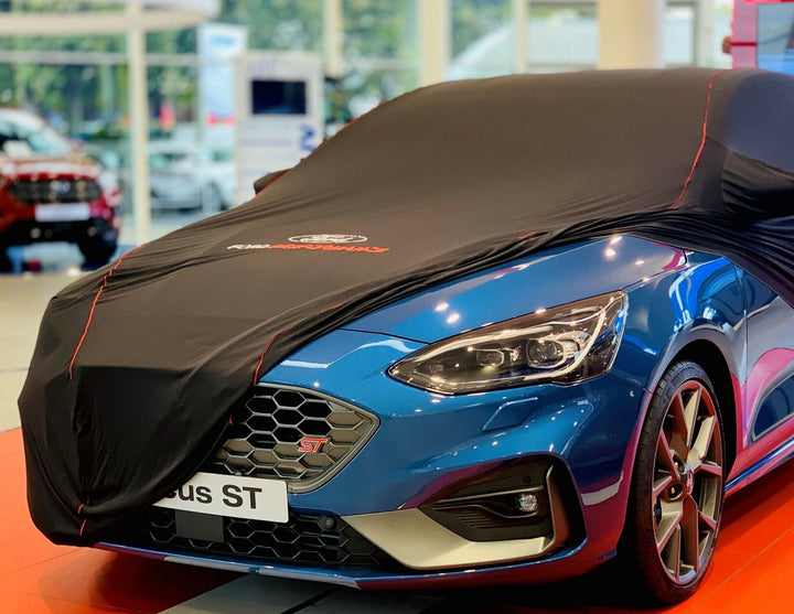 Ford Performance Focus Estate Premium Indoor Vehicle Protective Cover Black With Red/White Logo 2022-Onwards