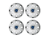 SET OF 4 SILVER WHEEL COVER TRIMS. FITS 16