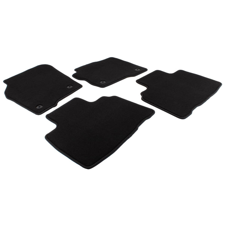 EDGE FROM 01/2016 VELOUR FLOOR MATS PREMIUM,FRONT AND REAR,BLACK