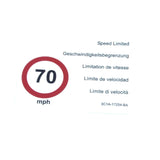 TRANSIT TRANSIT SPEED LIMITER DECAL