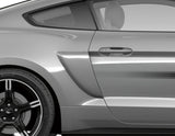 MUSTANG 03/2018-03/2023 BODY SIDE SCOOP KIT MATTE BLACK