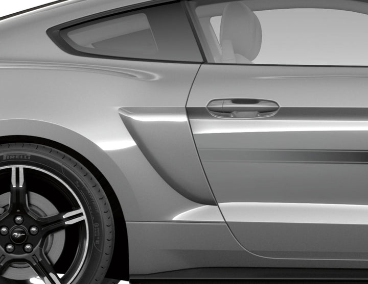 MUSTANG 03/2018-03/2023 BODY SIDE SCOOP KIT MATTE BLACK