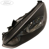 Focus N/S Passenger Side Headlamp Headlight With DTRL Black Insert 2014-2020
