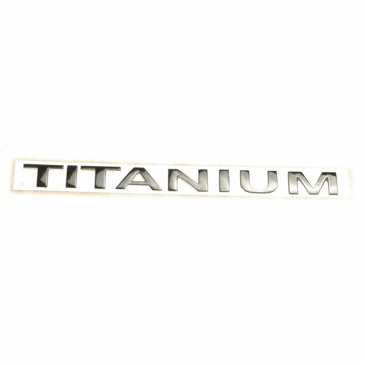 TITANIUM TAILGATE NAME PLATE BADGE EMBLEM