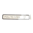 TRANSIT TRANSIT PULL TO OPEN INSTRUCTION DECAL
