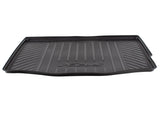 FOCUS 5 DOORS HATCHBACK WITH SPARE WHEEL, REAR RUBBER BOOT LINER, BLACK WITH FOCUS LOGO, 2011 - 2018