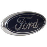 REAR RADIATOR GRILLE EMBLEM BADGE OVAL BLUE