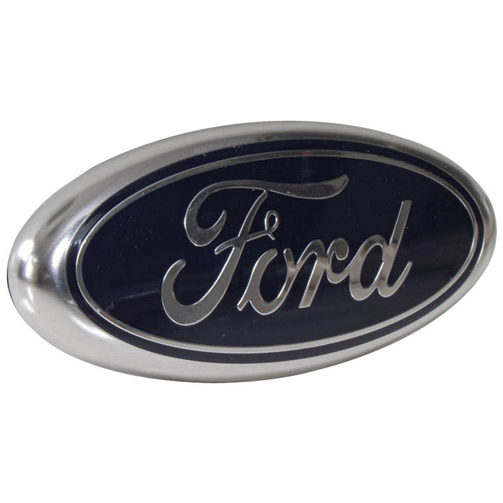 REAR RADIATOR GRILLE EMBLEM BADGE OVAL BLUE