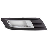 C-Max Mk4 O/S Drivers Side Front Bumper Fog Lamp Grille Bezel Black Silver 2015-2019