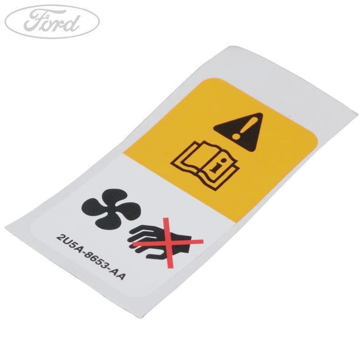 RADIATOR FAN WARNING DECAL