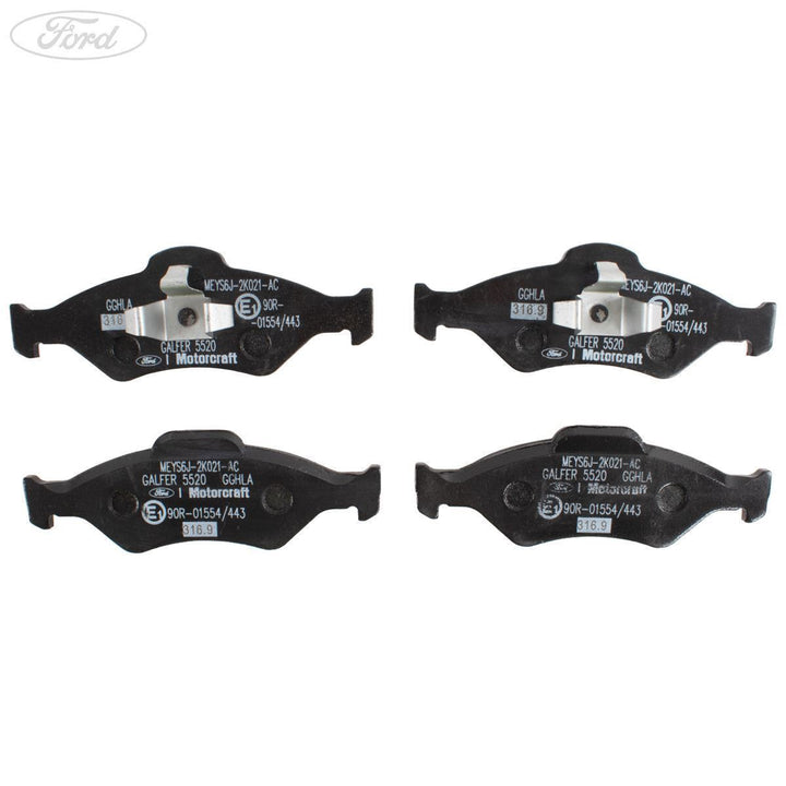 FIESTA KA MOTORCRAFT FRONT BRAKE PAD AXLE SET