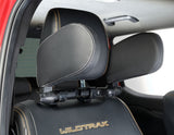 ACV* SLEEPING HEADREST BLACK PVC LEATHER WITH SILVER PIPING